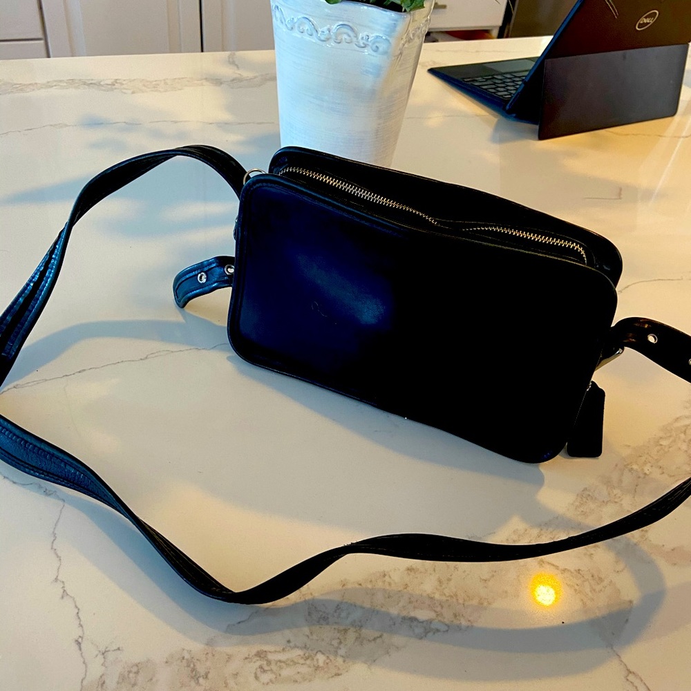 Vintage coach black leather